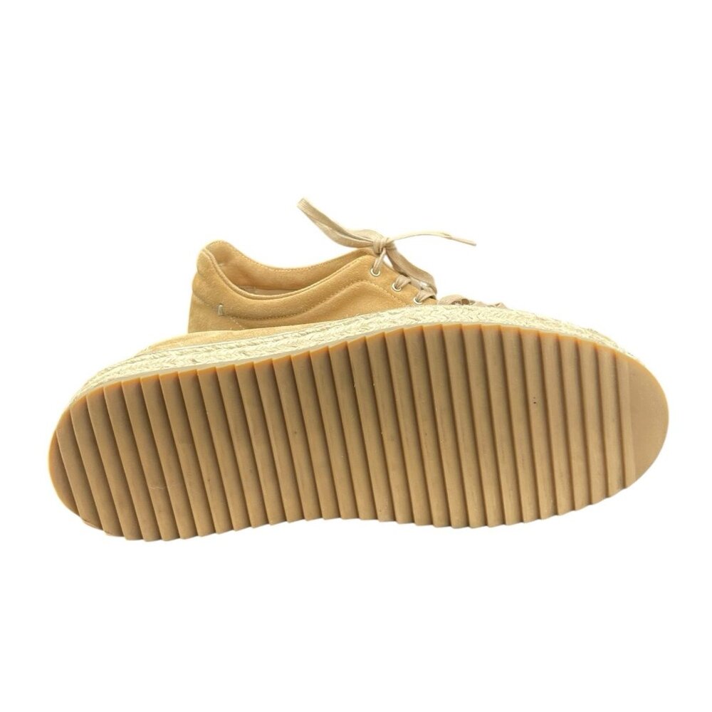 Rag & Bone Kent Platform Espadrille Suede Sneakers Dune Women's 41 US 11 - Picture 7 of 9